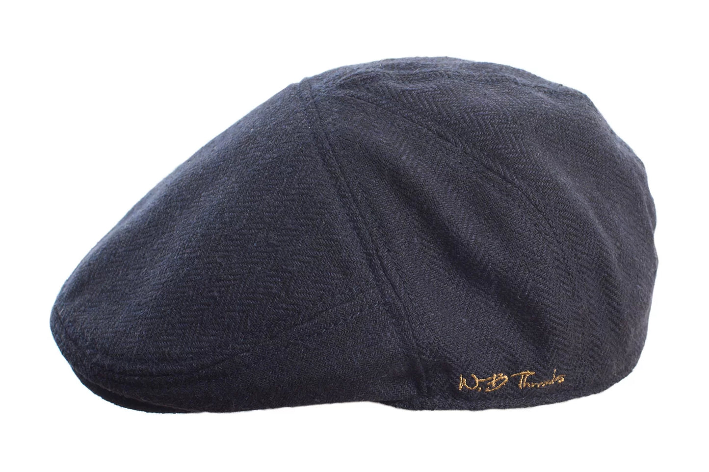 Navy Herringbone Bakerboy