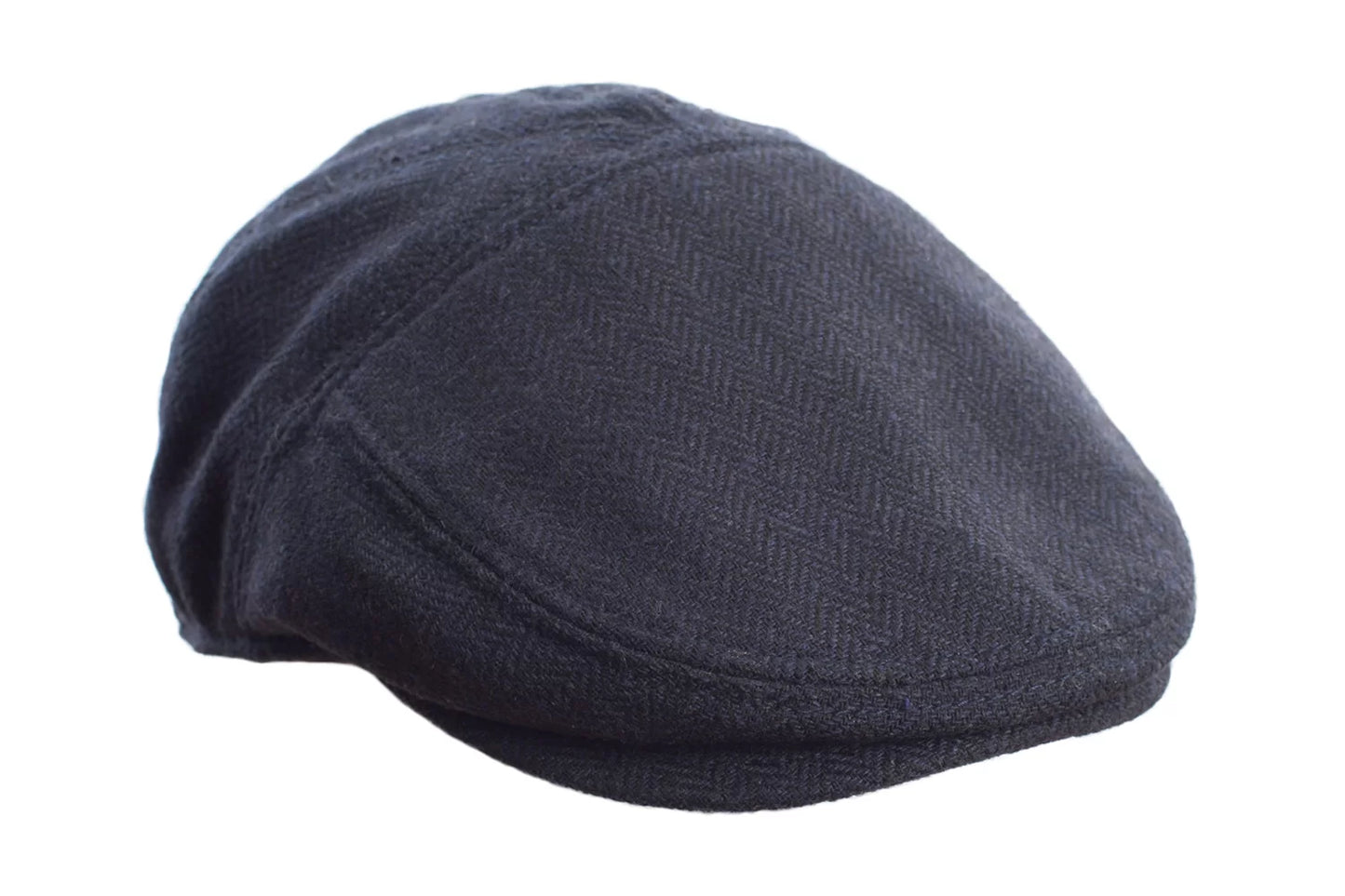 Navy Herringbone Bakerboy